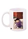 Monster Inc Printed Mug White/Purple/Brown Standard Size