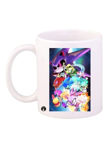 Sonic Printed Mug White/Blue/Purple Standard Size