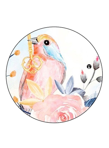 A Bird Printed Fridge Magnet Multicolour
