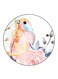 A Bird Printed Fridge Magnet Multicolour
