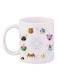 Digimon Printed Mug White/Green/Brown