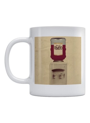 Vimto Printed Mug White/Beige/Red