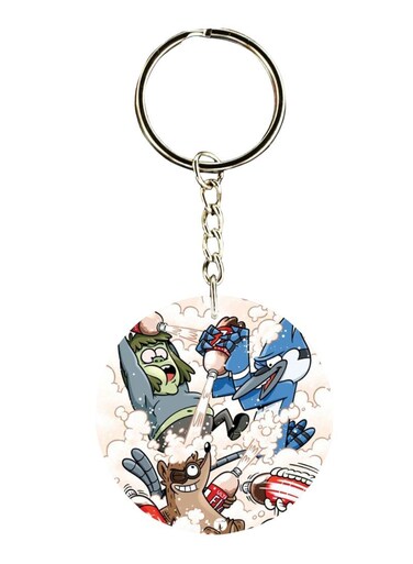Double Sided Regular Show Keychain