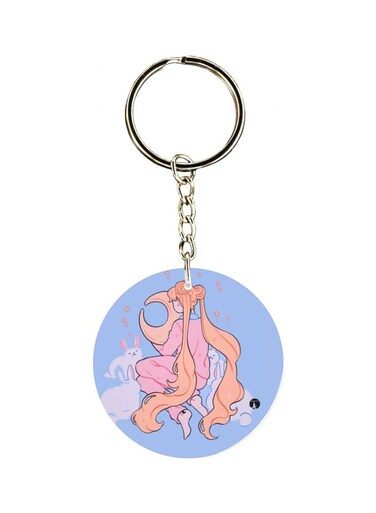 Cartoon Character Printed Keychain