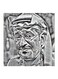 Abdullah Al-Sadhan MDF Wall Painting Grey 30x30centimeter
