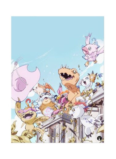 The Anime Digimon Metal Plate Poster Multicolour