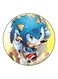Sonic Printed Fridge Magnet Blue/White/Yellow