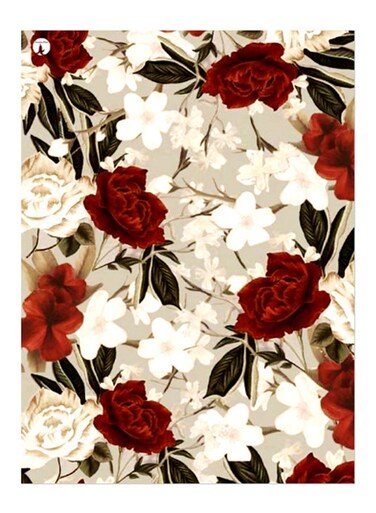 Printed Decorative Plate Multicolour 15 x 20cm