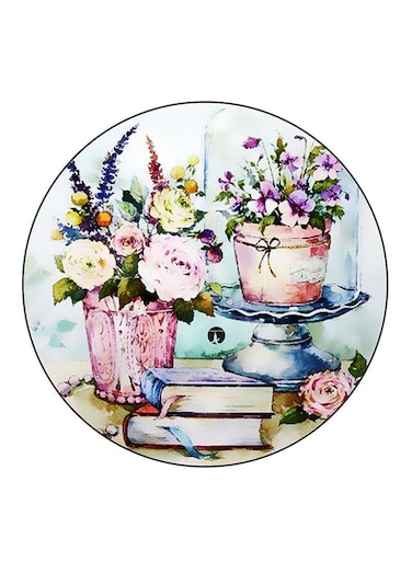 Vintage Art Printed Fridge Magnet Multicolour