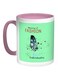 Meaning Of Fashion Printed Coffee Mug Light Green/White/Pink 11ounce