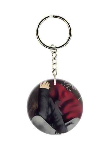 Girl Printed Double Sided Keychain