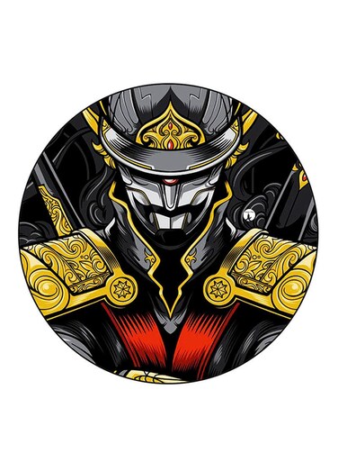 Samurai Printed Fridge Magnet Multicolour