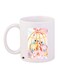 Birds And Flower Printed Coffee Mug White/Pink/Yellow 11ounce