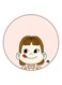 Cartoon Girl Printed Fridge Magnet Pink/Brown/Yellow 5.5cm