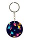 Triangles Printed Keychain
