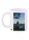 Nature View Printed Coffee Mug White/Blue/Grey 11ounce