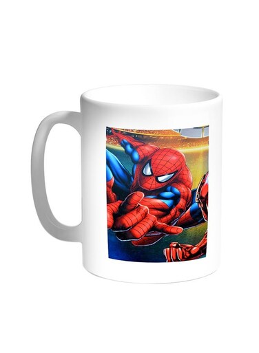 Spiderman Printed Coffee Mug White 11ounce