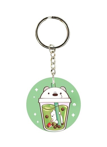 Bear Printed Keychain