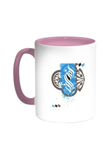 Ramadan Kareem Printed Coffee Mug Pink/White 11ounce