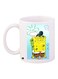 SpongeBob Printed Coffee Mug White/Blue/Yellow 11ounce