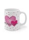 Valentine's Day Mug 11oz - Love Gift for Her, Cup with Hearts, Romantic Coffee Mug, Anniversary Present, Valentine Decor