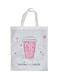 A Cup Of Coffee Printed Shopping Bag White