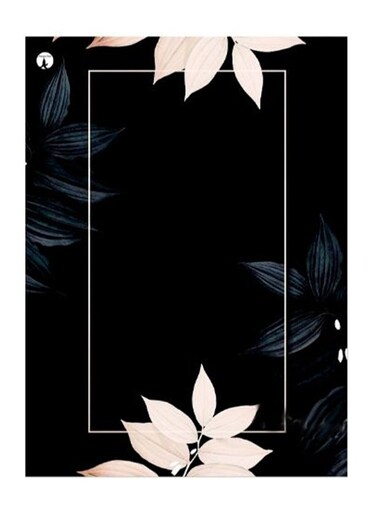 Leaves Printed Decorative Plate Black/Beige/Grey 20x15cm