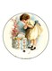 Vintage Art Printed Fridge Magnet Multicolour