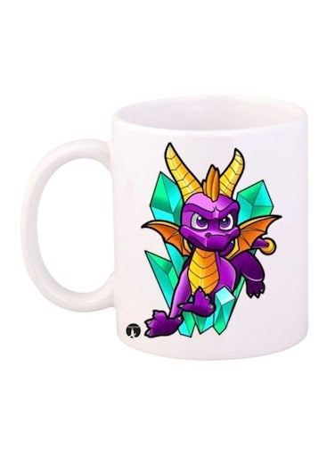 Spyro Printed Mug White/Purple