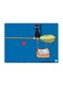 Cartoon Printed Metallic Plate Blue/Yellow/Black 20x15cm