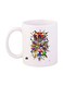 Game Sonic Character Printed Mug White/Blue/Yellow Standard Size