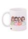 Cartoon Printed Coffee Mug White/Brown/Orange 11ounce
