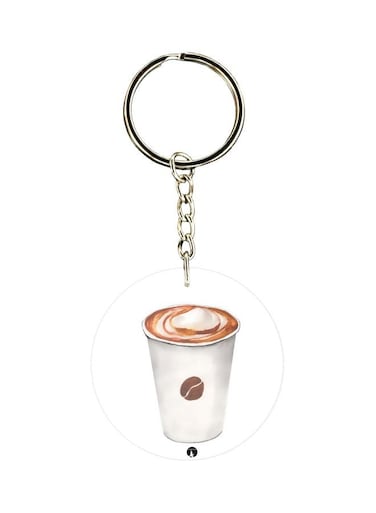 Cartoon Themed Single Sided Keychain