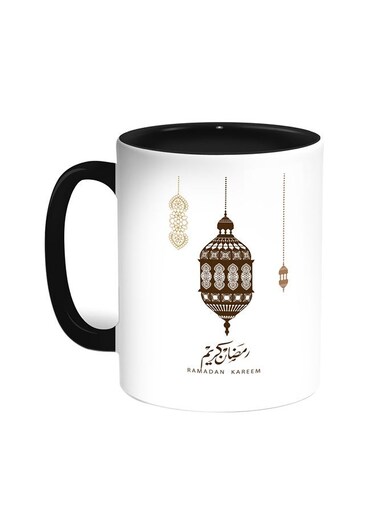 Ramadan Kareem Printed Coffee Mug Black/White 11ounce