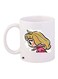 Cartoon Girl Printed Coffee Mug White/Pink/Yellow