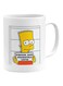 Simpson Bart Printed Coffee Mug White/Yellow/Black