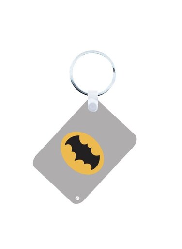 Batman Printed Keychain Grey/Black/Yellow