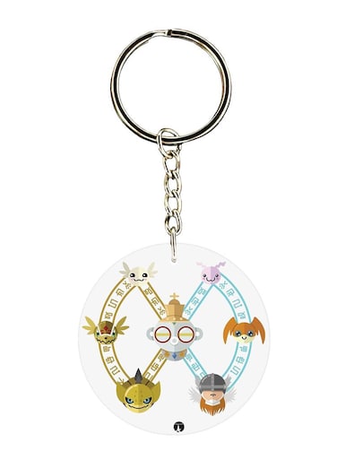 Anime Digimon Printed Keychain