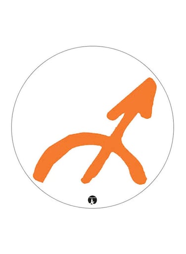 Zodiac Sign Sagittarius Printed Fridge Magnet Orange