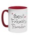 Best Friends Forever Printed Coffee Mug Red/White/Black 325ml