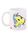 Fish Printed Coffee Mug White/Yellow/Blue