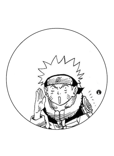 Anime Naruto Printed Fridge Magnet Multicolour