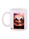 Marshmello Printed Coffee Mug White/Pink/Silver 11ounce