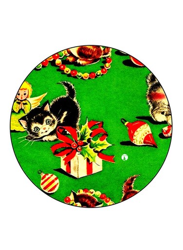 Cat Printed Fridge Magnet Multicolour