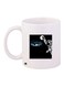 Space Printed Coffee Mug White/Black/Blue 11ounce
