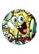 SpongeBob Printed Fridge Magnet Yellow/Brown/White 5.5cm