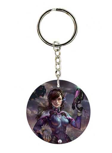 Overwatch Double Side Printed Keychain