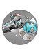 Back To The Future And Rick And Morty Printed Fridge Magnet Multicolour