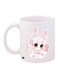 Printed Coffee Mug White/Pink/Beige