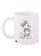 Cartoon Printed Coffee Mug White/Grey 11ounce